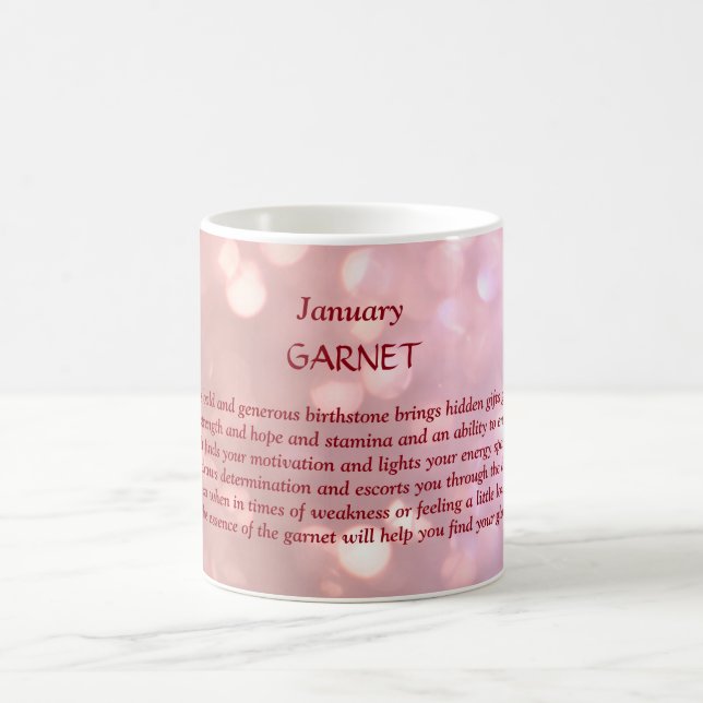 Caneca De Café Birthstone Garnet (Centro)