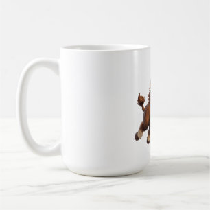 Caneca De Café Bisão Adorável Correndo Alegremente com um Sorriso