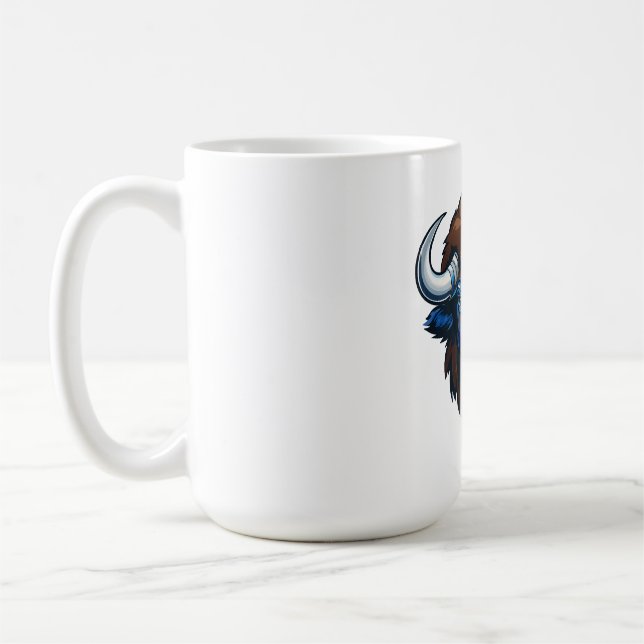 Caneca De Café bisão de chifre grande (Esquerda)