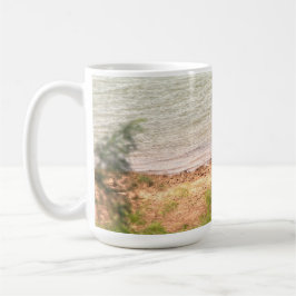 Caneca De Café Bisão Na Água