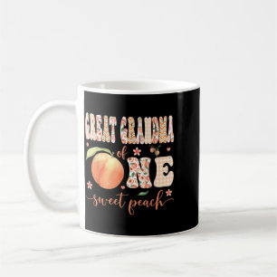 Caneca De Café Bisavó de Uma Doce Pêssego Menina de 1º Aniversári