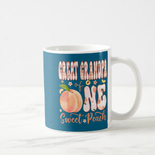 Caneca De Café Bisavô de uma menina de 1 ano de idade doce pêsseg