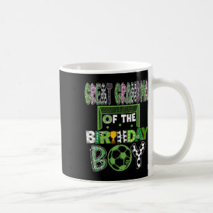 Caneca De Café Bisavó do menino de aniversário jogador de futebol