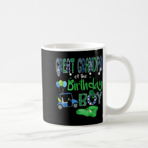 Caneca De Café Bisavô do menino do aniversário buraco em um golfe