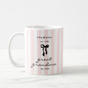 Caneca De Café Bisavó Mug Laço Rosa Presente