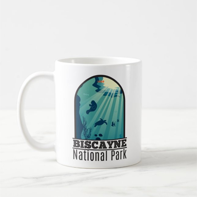 Caneca De Café Biscayne National Park Florida Underwater Maritime (Esquerda)