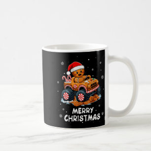 Caneca De Café Biscoito de Natal de Caminhão Monstro Engraçado Fe