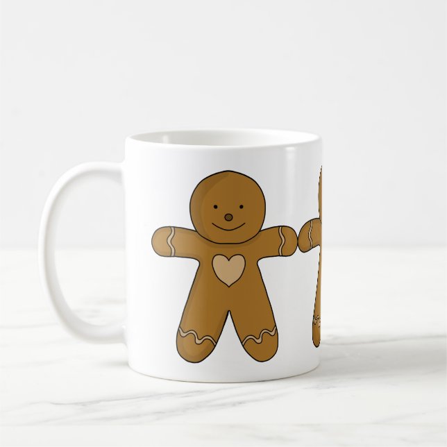 Caneca De Café Biscoito de Natal do GingerBread (Esquerda)