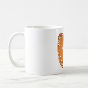 Caneca De Café Biscoito de Natal Letra U Monograma Feriado