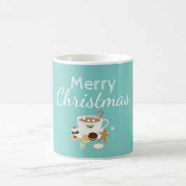 Caneca De Café Biscoitos de Natal e feriados de chocolate quente