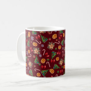 Caneca De Café Biscoitos de Natal Elegantes Doces Cane de Açúcar