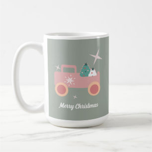 Caneca De Café Biscoitos de Natal Groovy de Caminhão Antigo