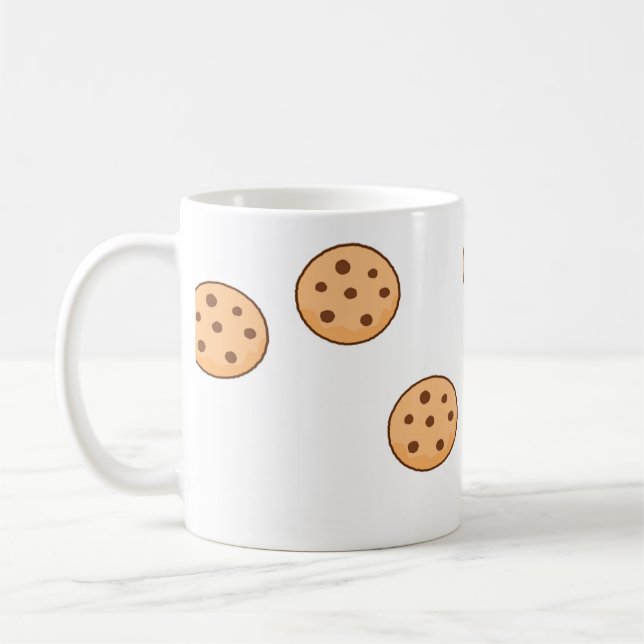 Caneca De Café biscoitos em branco (Esquerda)