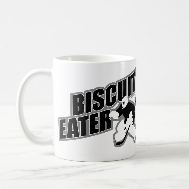 Caneca De Café Biscuit Eater (Hockey Goalie) Coffee Mug (Esquerda)