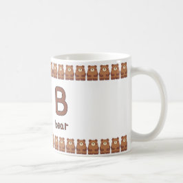 Caneca De Café BisforBear–FunAlphabetCupDesign