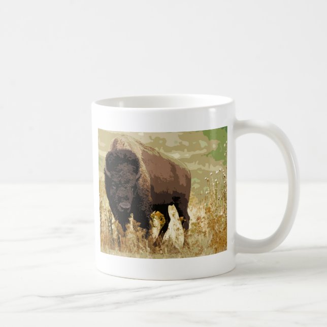 Caneca De Café Bison / Buffalo (Direita)