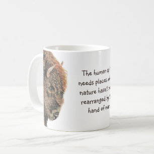 Caneca De Café Bison Buffalo Animal Spirit Quote Quote