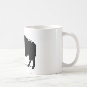 Caneca De Café Bison de Búfalo de Pop Preto e Branco