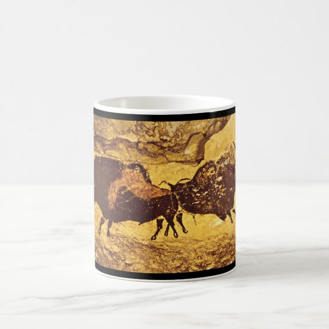 Caneca De Café Bisons', Lascaux, Dordogne_Art da antiguidade (Centro)