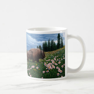 Caneca De Café Bisonte americano - "nenhum tempo para flores "