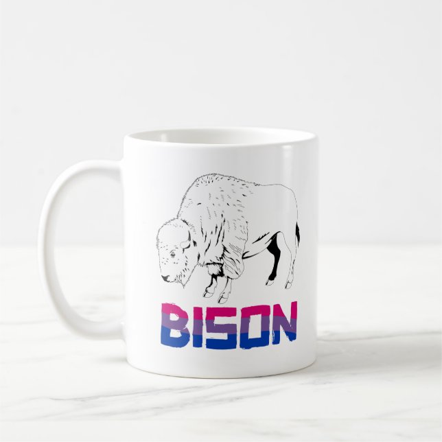 Caneca De Café Bissexual Bisonte (Esquerda)