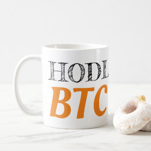 Caneca De Café Bitcoin HODL Mug - Crypto BTC