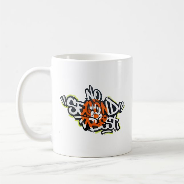 Caneca De Café Bitcoin: Sem Segundo Melhor (Estilo 2) (Esquerda)