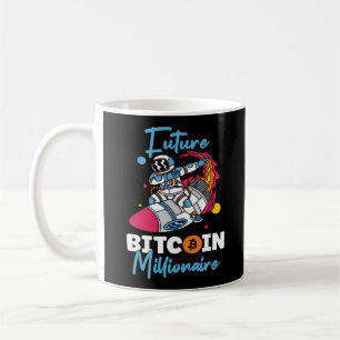 Caneca De Café Bitmoney Crypto Future Bitmoney Millionaire Rocket