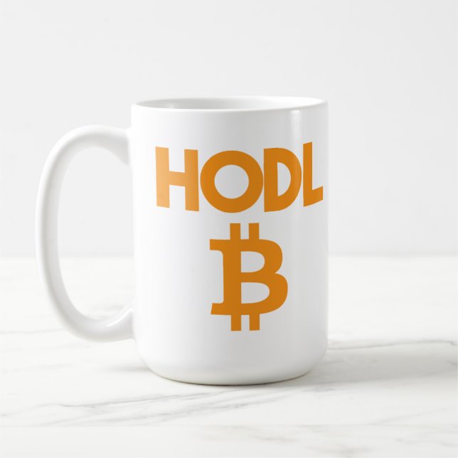 Caneca De Café Bitmoney Mug do HODL (Esquerda)