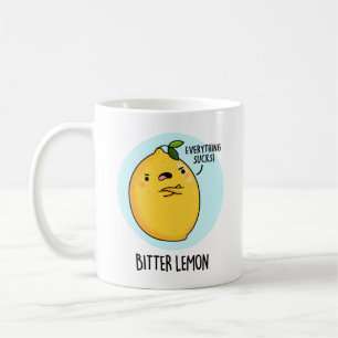 Caneca De Café Bitter Lemon Engraçado Fruta