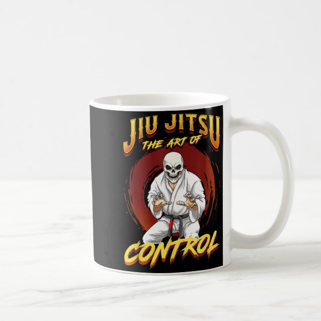 Caneca De Café BJJ A Arte do Controle - Grappling Jiu Jitsu (Direita)