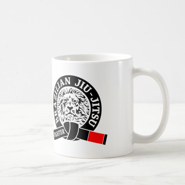 Caneca De Café BJJ - Briga entre Jiu e Jitsu (Direita)