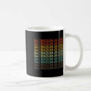 Caneca De Café BJJ_Jiu Jitsu Brasileiro Retro