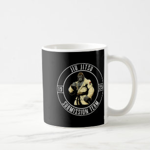 Caneca De Café BJJ MMA Gorila - Engraçado Jiu Jitsu Brasileiro