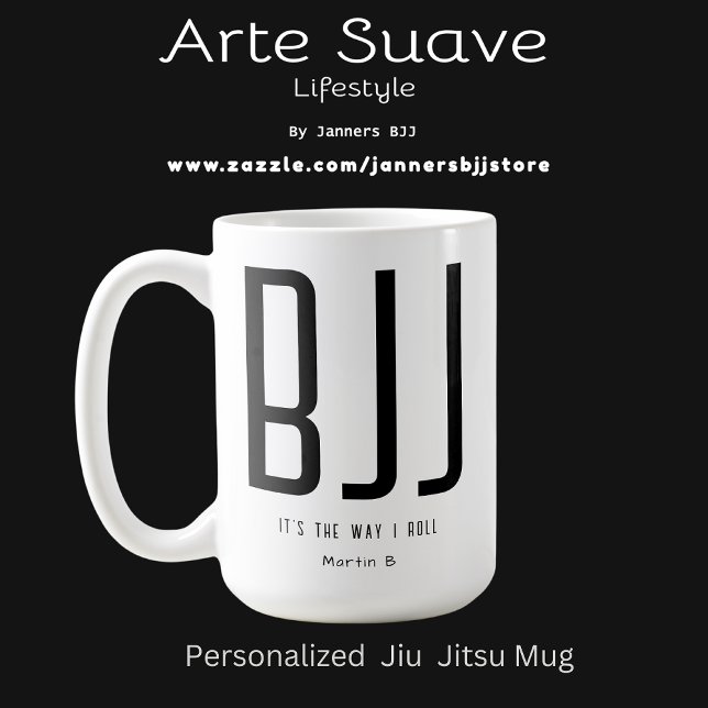 Caneca De Café BJJ Personalizado É assim que eu Roll Jiu Jitsu (Personalized BJJ Coffee Mug)