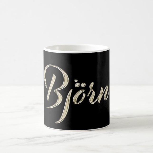 Caneca De Café Björn Name whitegold Tasse Teetasse Kaffeetasse (Centro)