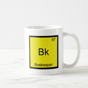 Caneca De Café Bk - Camiseta engraçada de símbolo de elemento de 