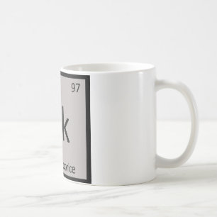 Caneca De Café Bk - Química de Alcaçuz Preto Tabela Periódica