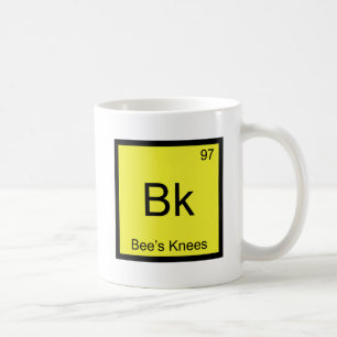 Caneca De Café Bk - Símbolo de Elemento de Química dos Abelhos 