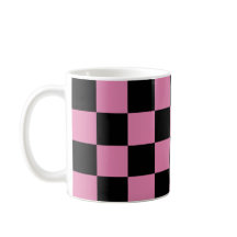 Black and Pink Checkered Print
