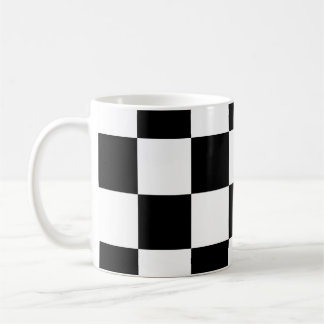 Caneca De Café Black and White Design