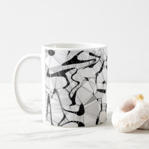 Caneca De Café Black and White in Motion Classic Mug