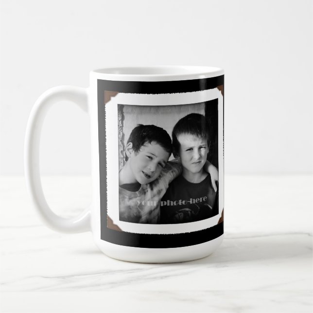 Caneca De Café Black and White Love Mãe Sand Dollares Mug (Esquerda)