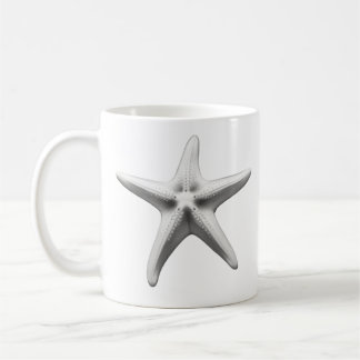 Caneca De Café Black and White Starfish