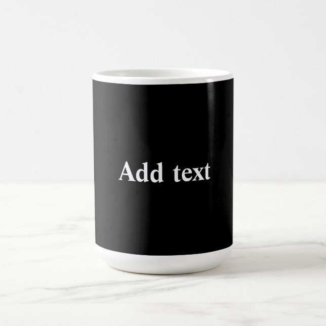 Caneca De Café Black-black, simply elegant template, (Centro)