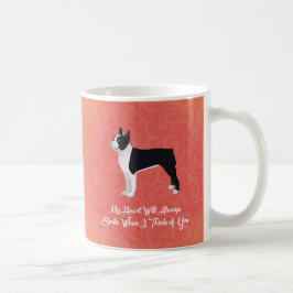 Caneca De Café Black Boston Terrier My Heart Will Always Smile