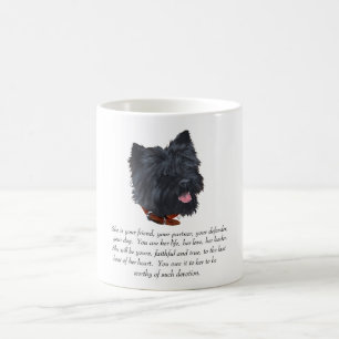 Caneca De Café Black Cairn Terrier Keepsasaké - Mulher