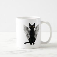 Black Cat Angel Wings
