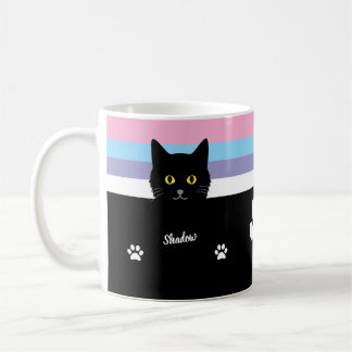 Caneca De Café Black Cat Gift Mug for Cat Lovers - Many Colors
