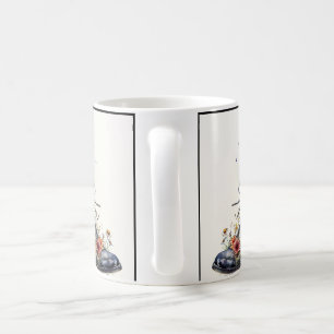 Caneca De Café Black Cat in Whimsical Boot Latch Love Personaliza